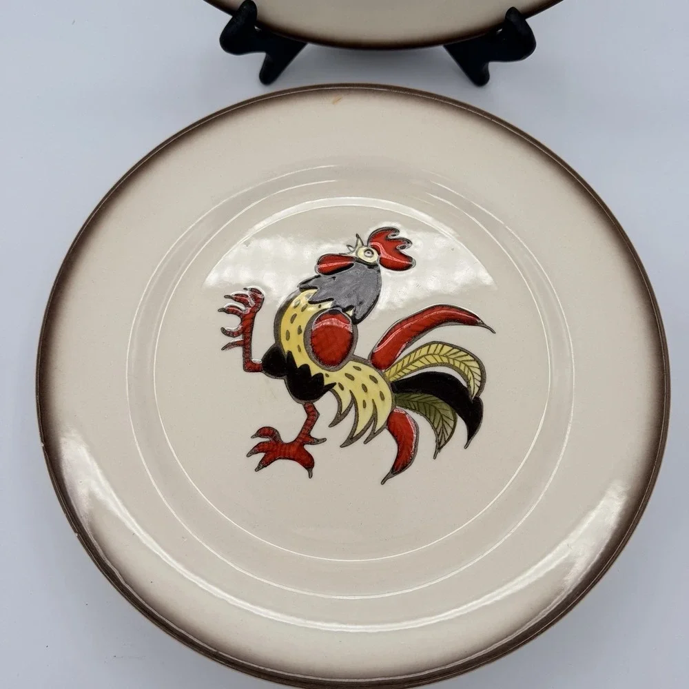 6 Vintage Metlox Poppytrail Red Rooster 10